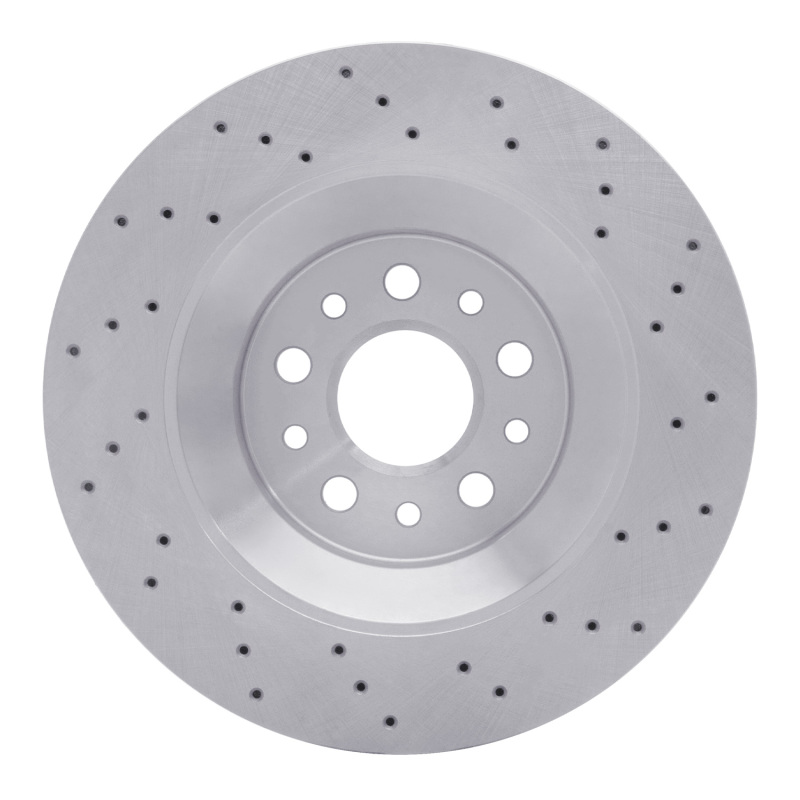 Maserati LeVante Brake Rotor (1) - Rear - R1 Concepts - Drilled - `17-`24